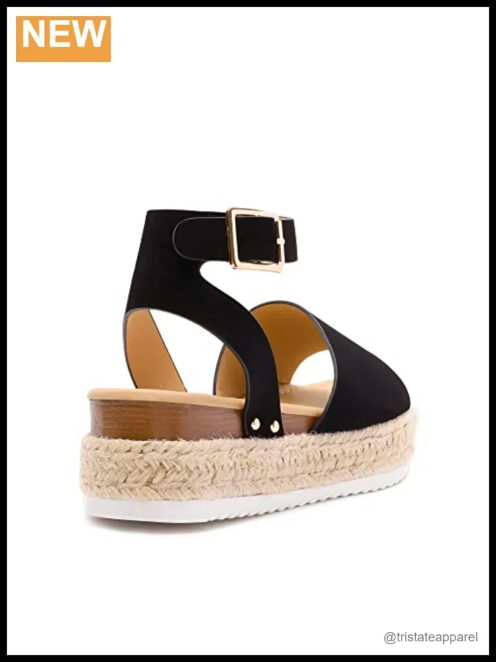 Women's Platform Espadrille Wedge Sandals with Ankle Strap